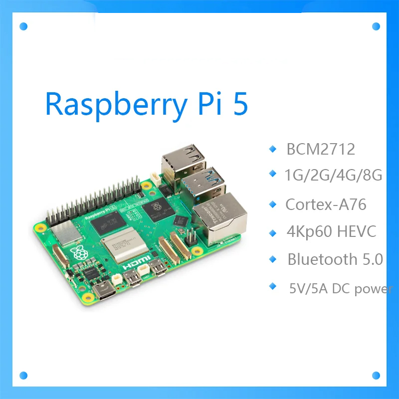 Raspberry Pi 5 8Gb Board - บอร์ดพัฒนา Raspberry Pi 5 Cortex-A76 Linux