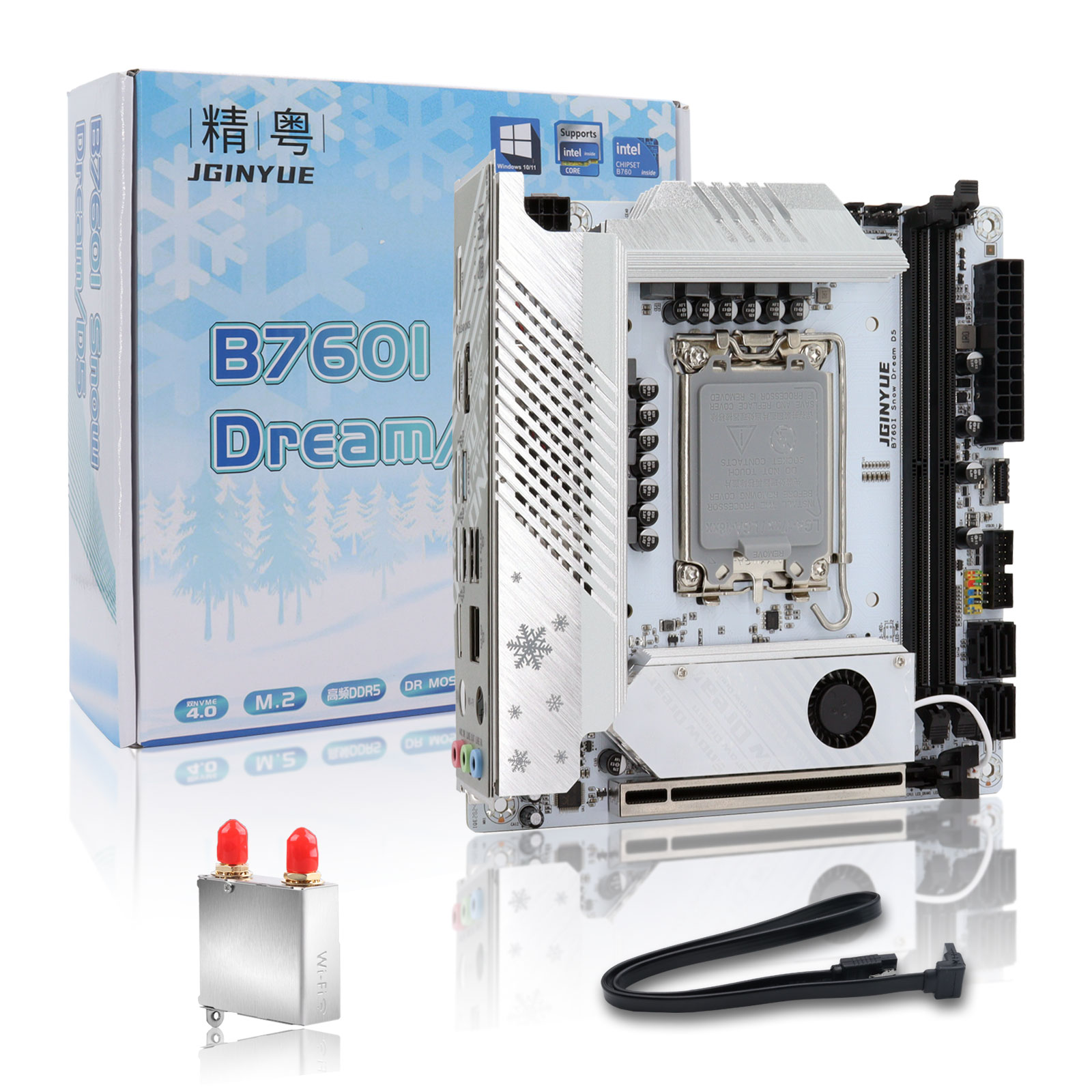 JGINYUE B760 เมนบอร์ด Mini ITX - Lga1700 Itx Motherboard Ddr5 บทวิจารณ์และราคา