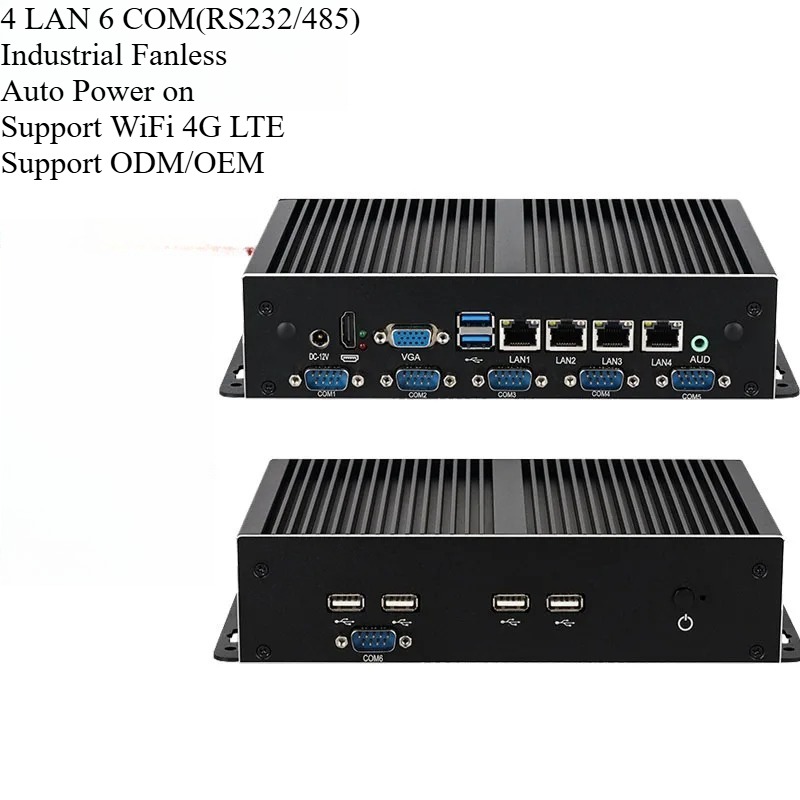 มินิพีซีอุตสาหกรรมไร้พัดลม Cor - Fanless Industrial Pc Rs485 Core I7 บทวิจารณ์และราคา